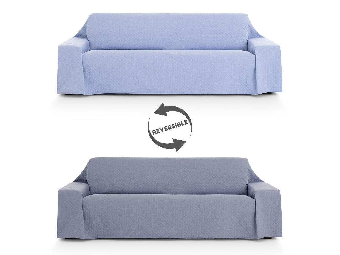 Capa de sofá EYSA SILVER Azul 180 x 270 cm