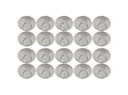 Formas De Alumínio Para Muffins E Cupcakes, Utensílios Confeitaria, Forma Gelatina Quente, Assadeiras, 20 Unidades