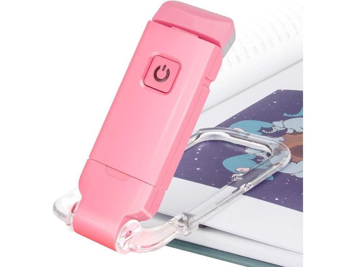 Lámpara De Leitura Com Clip, Luz Suave Para Os Olhos, Recarregável Via Usb, 2 Modos De Luz Ajustáveis