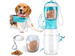 Garrafa Portátil 2 Em 1 Para Água E Alimentos, Capacidade 550 Ml, Peso 100 G, Para Passeios E Hidratação Diária