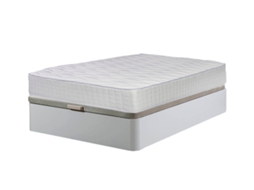 Sommier Branco Atenas 135X190Cm Colchão Viscoelástico Top 28Cm SALDOSYSTOCKS