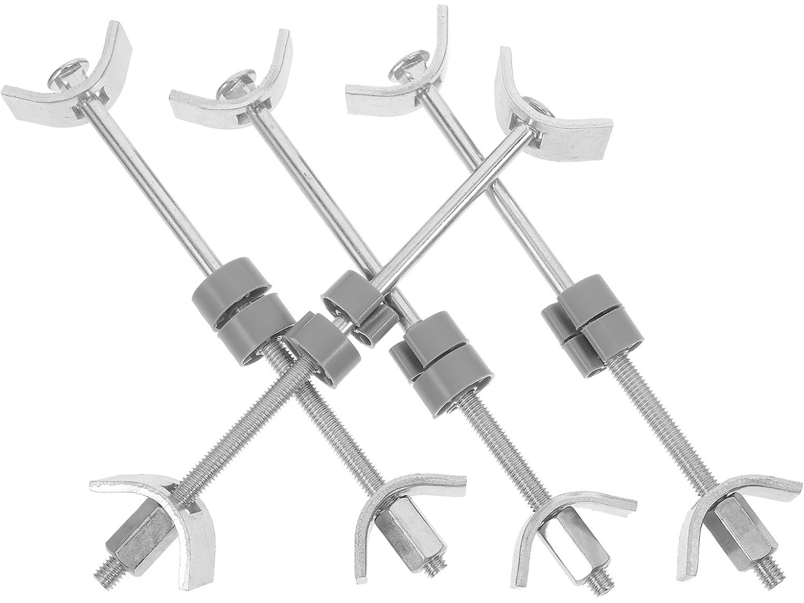 Gatuida 4 Peças Conector Para Móveis Em Aço Prata, Fixatin Cmptir,