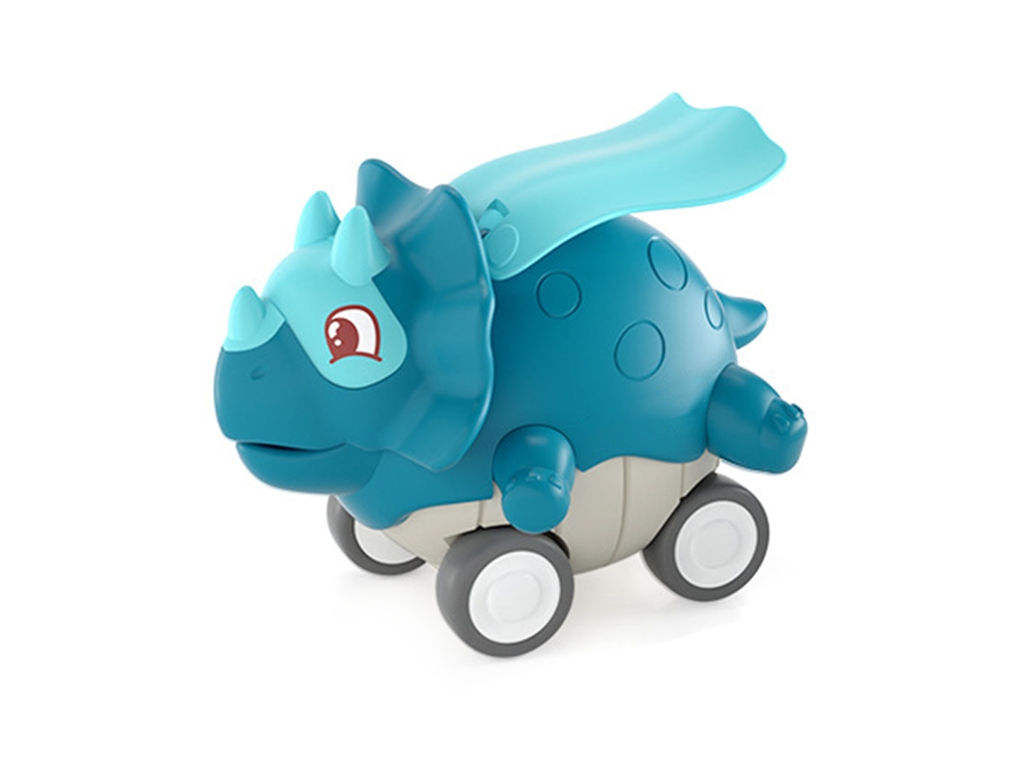 Mali brinquedo de Inércia de Pressão Dinossauro Cartoon Fofo Plástico Seguro Presente para Crianças Acima de 3 Anos Triceratops
