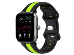 Pulseira De Silicone Bicolor Com Fecho Borboleta De 20 Mm Para Amazfit Gts 2 Mini