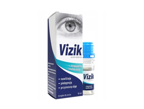 Colírio Vizik para alívio dos olhos cansados e secos, 10ml, produto natural Zdrovit