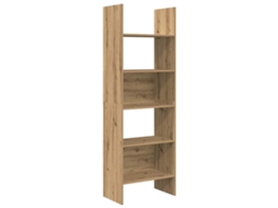 MAISON EXCLUSIVE Armário de livros artesanal em carvalho 60x35x180 cm
