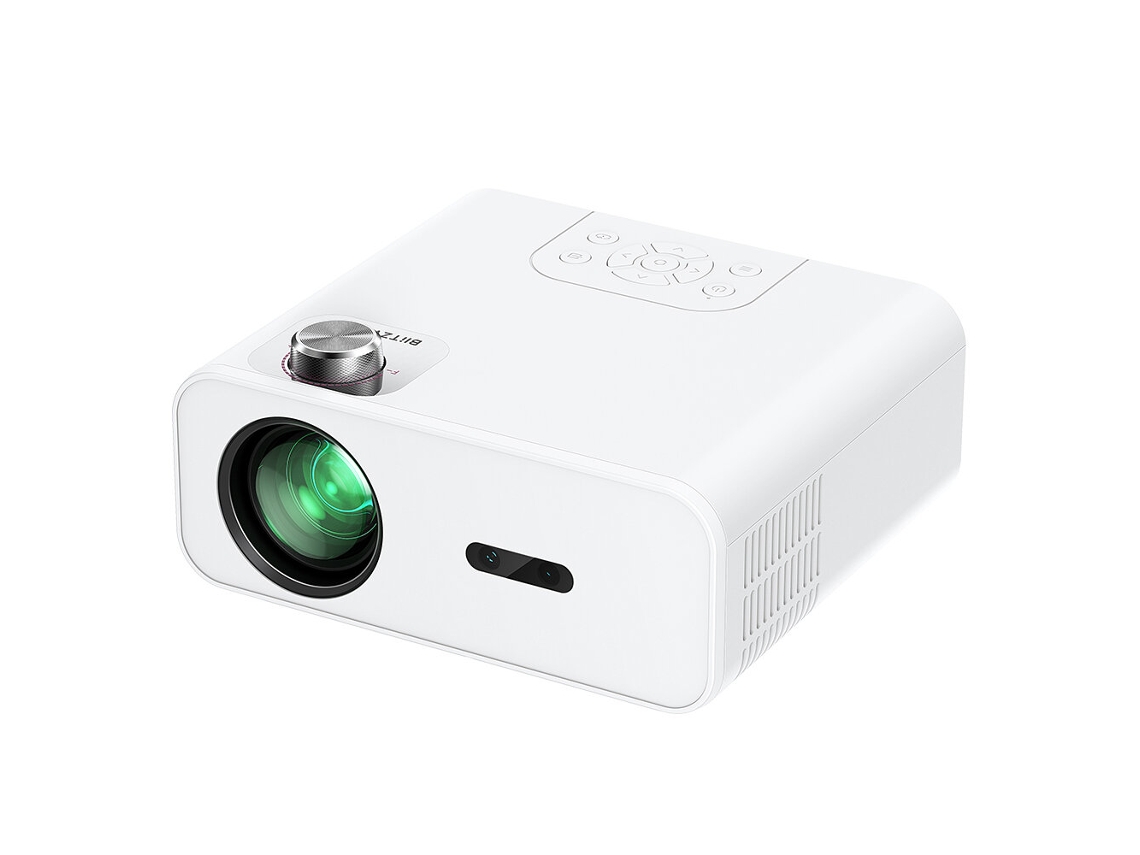 Projetor LED Blitzwolf BW-V5MAX, versão global, sistema Android 9.0, foco automático, resolução física de 1080p, 9000 lúmens.