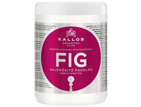 Máscara Kallos Figura impulsionador do cabelo com a Fig máscara Extrai-se com um extracto de 1000ml brilho do cabelo FIG fina e falta