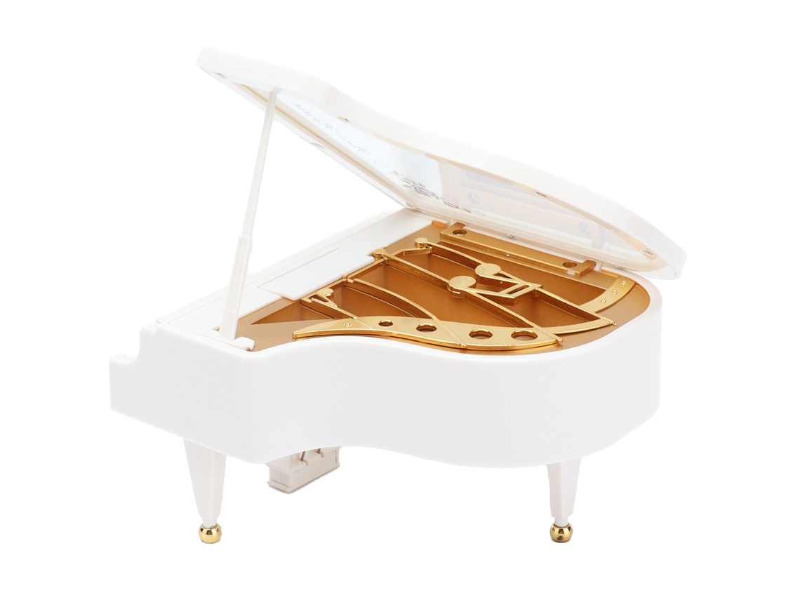 Mini caixa de música triangular vintage com piano clássico AQUAFORGE