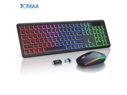 Conjunto De Teclado E Mouse Sem Fio Rgb Retroiluminado E Recarregável Com Conector Type-c (espanhol)