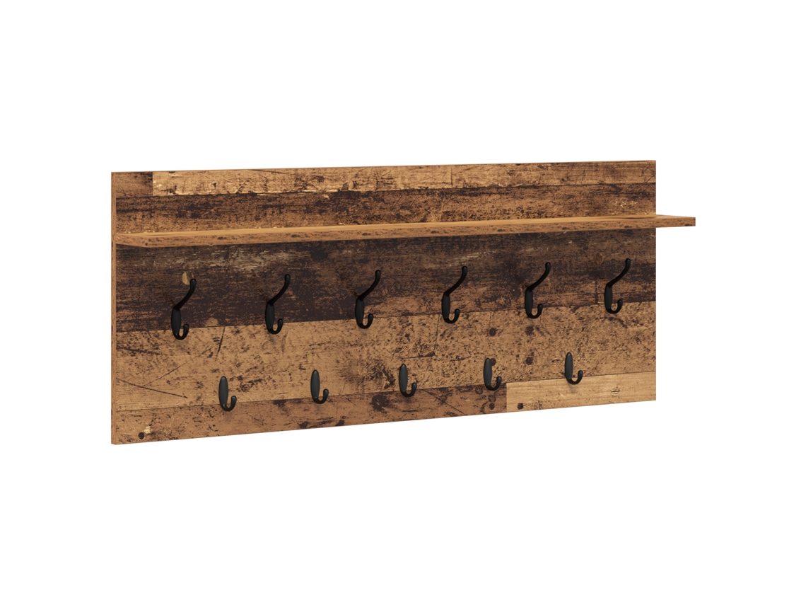 Conjunto 1 Cabideiro Vidaxl Castanho Derivados De Madeira (100 X 40 X 12 Cm)