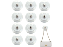 Conjunto De 10 Adesivos Com Parafusos Na Parte Traseira (sem Necessidade De Furar)