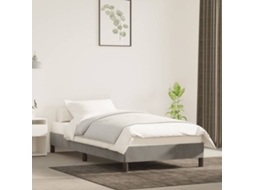 Vidaxl Estrutura de Cama Sem Colchão 90x190 Cm Veludo Cinzento claro