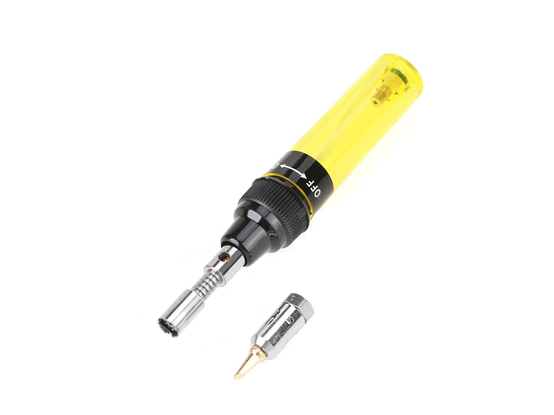 Maçarico de solda a gás butano sem fio, 1300℃ (amarelo)