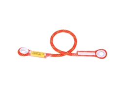 Corda de Segurança para Escalada e Sobrevivência Ao Ar Livre 60/120/150 Cm com Anel Proteção AQUAFORGE (laranja, 150 Cm)