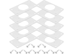 Placa De Reparo Dobradiças Para Portas Armário Adorainbow, 10 Peças, Ferramenta Resistente De Aço Inoxidável Para Reparo