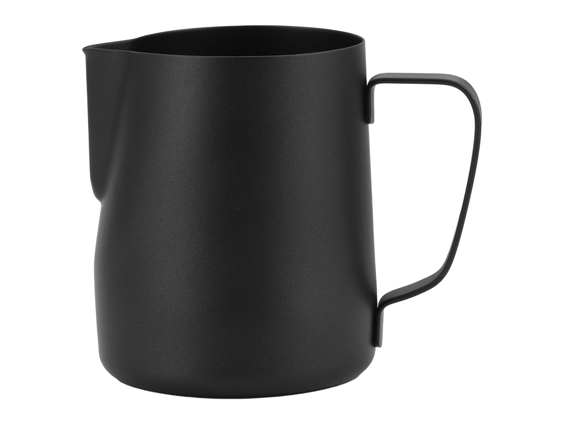 Espumador De Leite Estilo Japonês Em Aço Inoxidável 304 Para Café, Ideal Para Uso Doméstico(600ml, Preto)