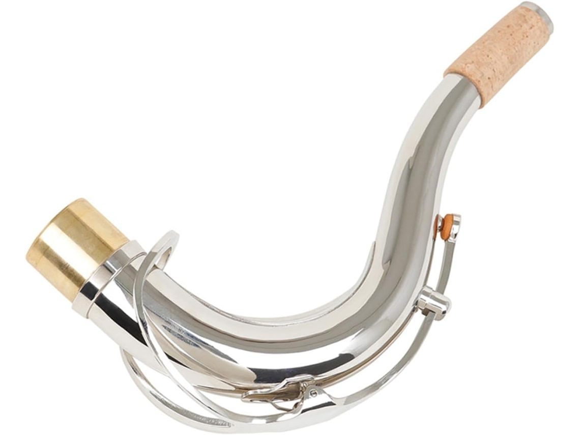 Tudel Flexível Para Saxofone Tenor, Em Latão Prateado, Substituto Para Tudéis Transparentes E Adequado Para Músicos...