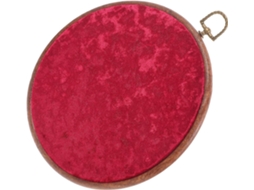 Suporte Parede Redondo Veludo Vermelho Broches Esmaltes Reutilizável Fácil Pendurar Ideal Decorar Quarto GOKOCO