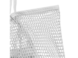 Bolsa Praia Mesh Grande Capacidade Secagem Rápida Branca