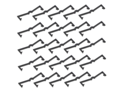 Amosfun 50 Clips De Gancho Plástico Para Painel Perfurado, Trava Fixaç