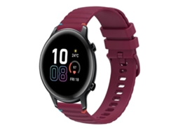 Pulseira De Silicone De 20 Mm Com Costura Ondulada E Pontilhada Para Honor Magic Watch 2 (42 Mm)
