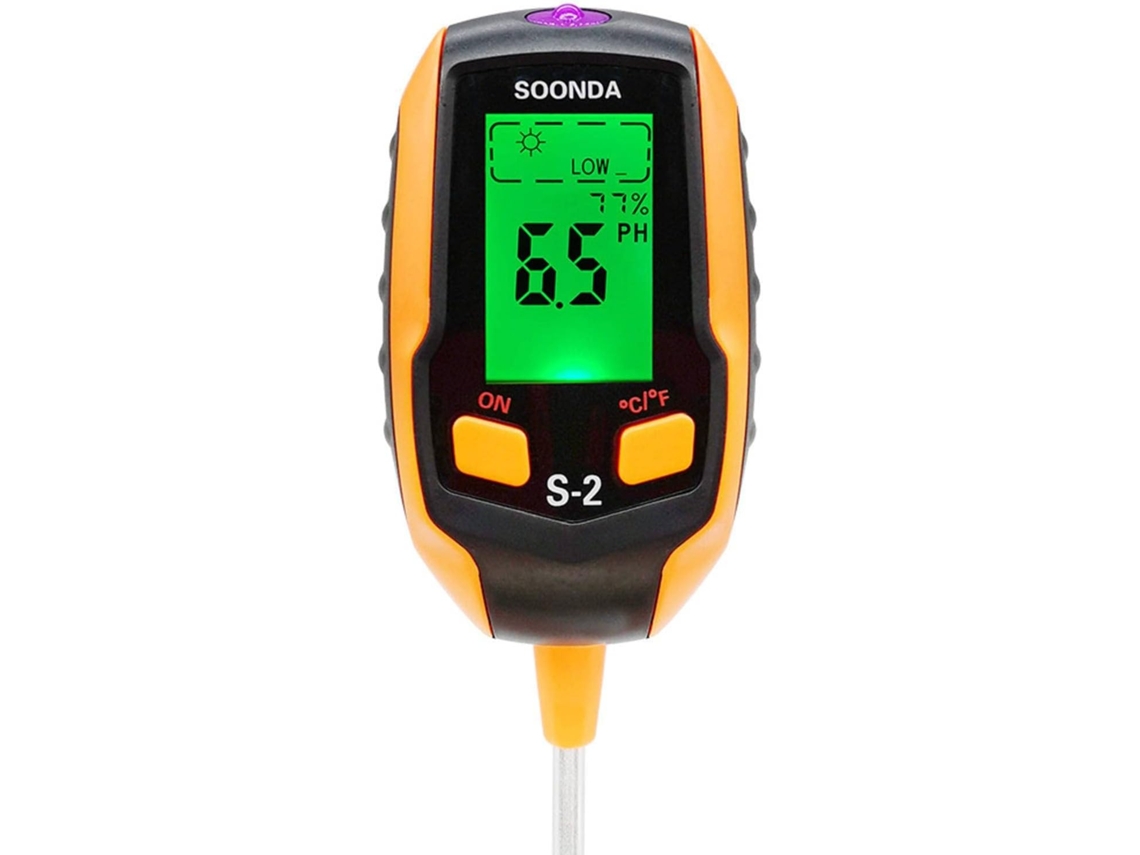 Detector De Solo Cinco Em Um, Medidor Ph Do Solo, Ph, Temperatura E Umidade, Umidade Aquaforge