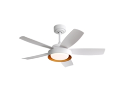 Ventilador de Teto Invisível 42 Polegadas, 3 Pás, Motor Dc Reversível, Luz Led