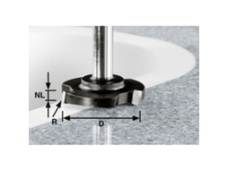Fresa De Facear Hw D 52/R1Ss S12 FESTOOL