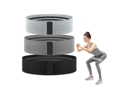 Conjunto de Faixas Elásticas de Resistência AQUAFORGE com 3 Peças 3 Níveis Tecido para Ioga, Pilates, Reabilitação e Treino de Força