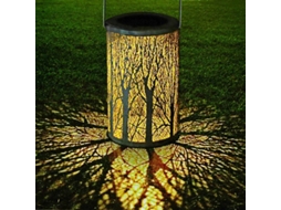 Linterna Solar Led De Forma De Árbol Colgante Silueta Marroquí Impermeable Ip44 Para Jardín