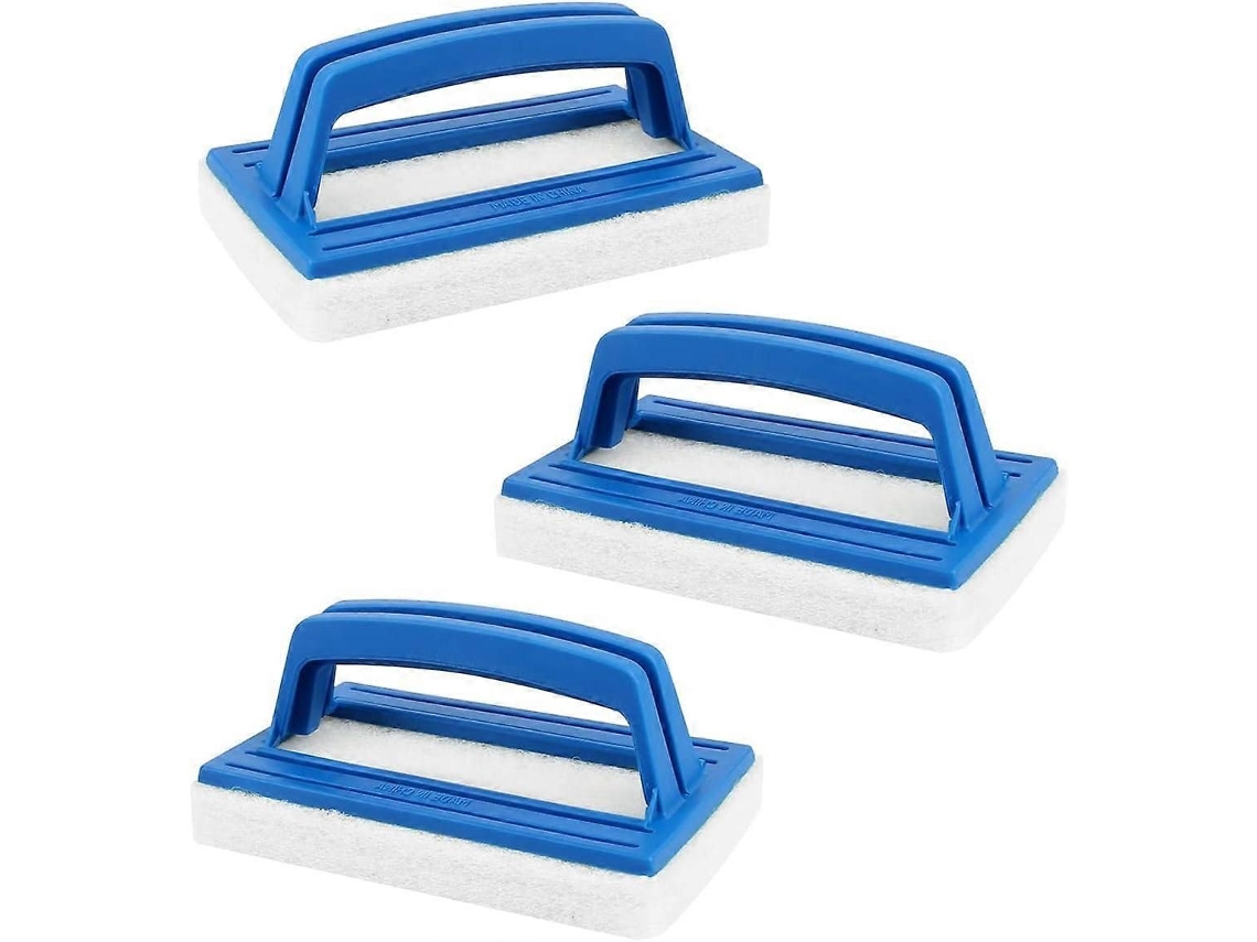 Kit De Limpeza Para Piscina Com Escovas E Esponjas