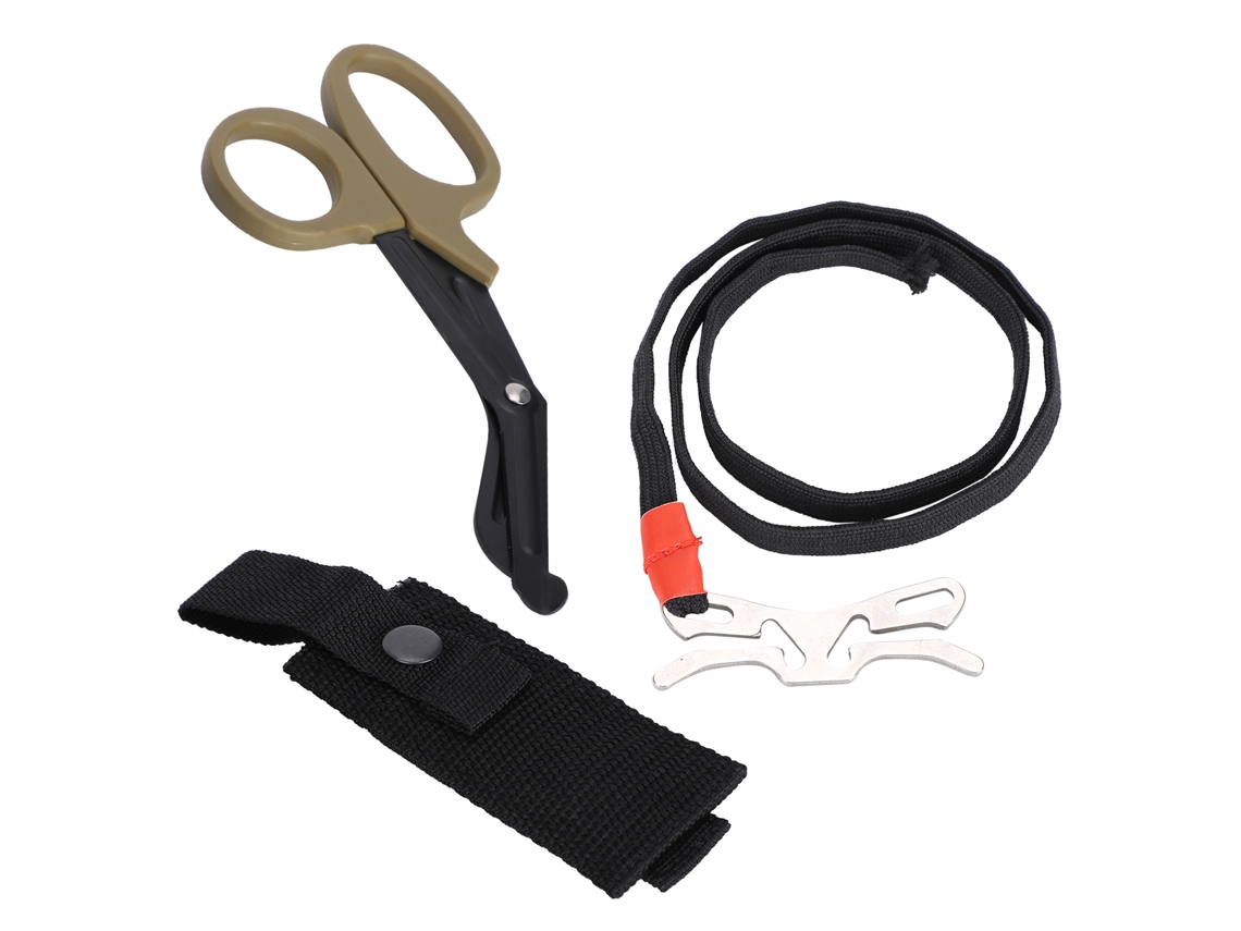 Tijeras De Vendaje Supervivencia Emergencia Con Dientes Finos Para Kit De Primeros Auxilios