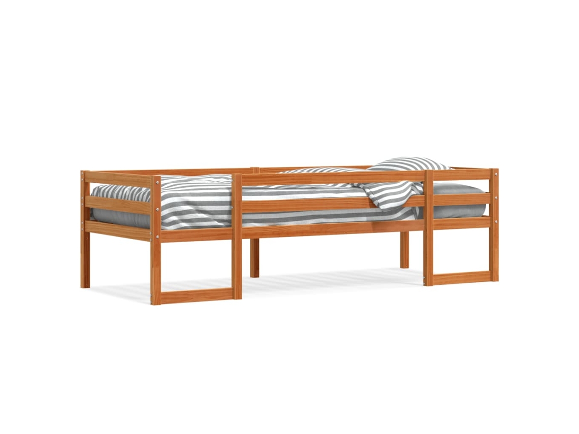 Kids' Bed Frame, Kids' Bed Frames Vidaxl Marrom Madeira De Pinho (90 X 200 Cm)