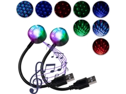 Projetor de Estrelas com Luz Noturna, Luz Ambiente Led Usb Portátil, 4 Cores e 9 Modos de Luzes Estrelas para Decoração Carro, Teto, Quarto BRILVIBERA