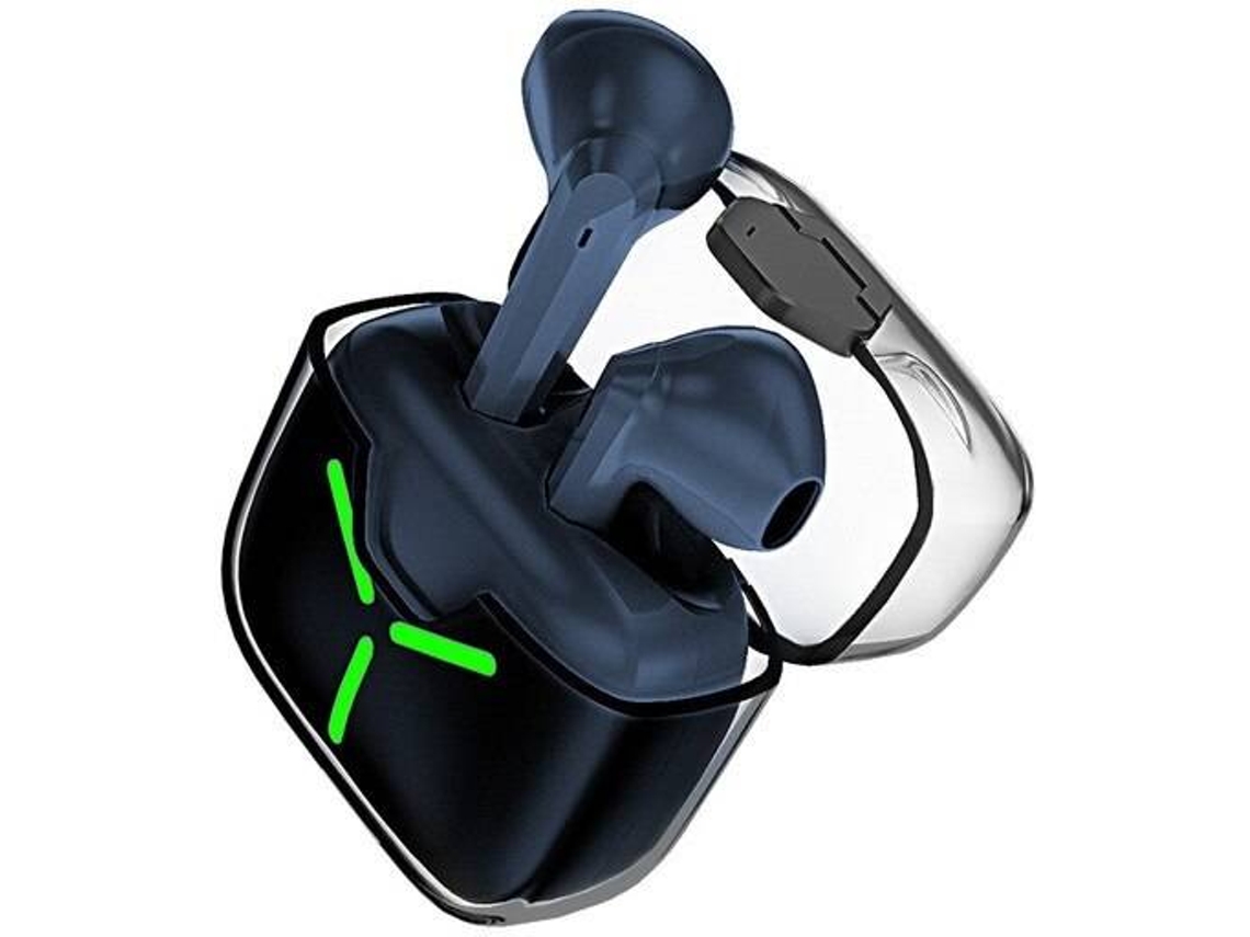 Auriculares Bluetooth True Wireless YAN-X2-3 (In Ear - Microfone - Azul)