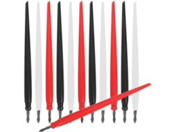 Marcadores Supvox Para Raspar Papel, Ponta Metálica, Borracha, 12