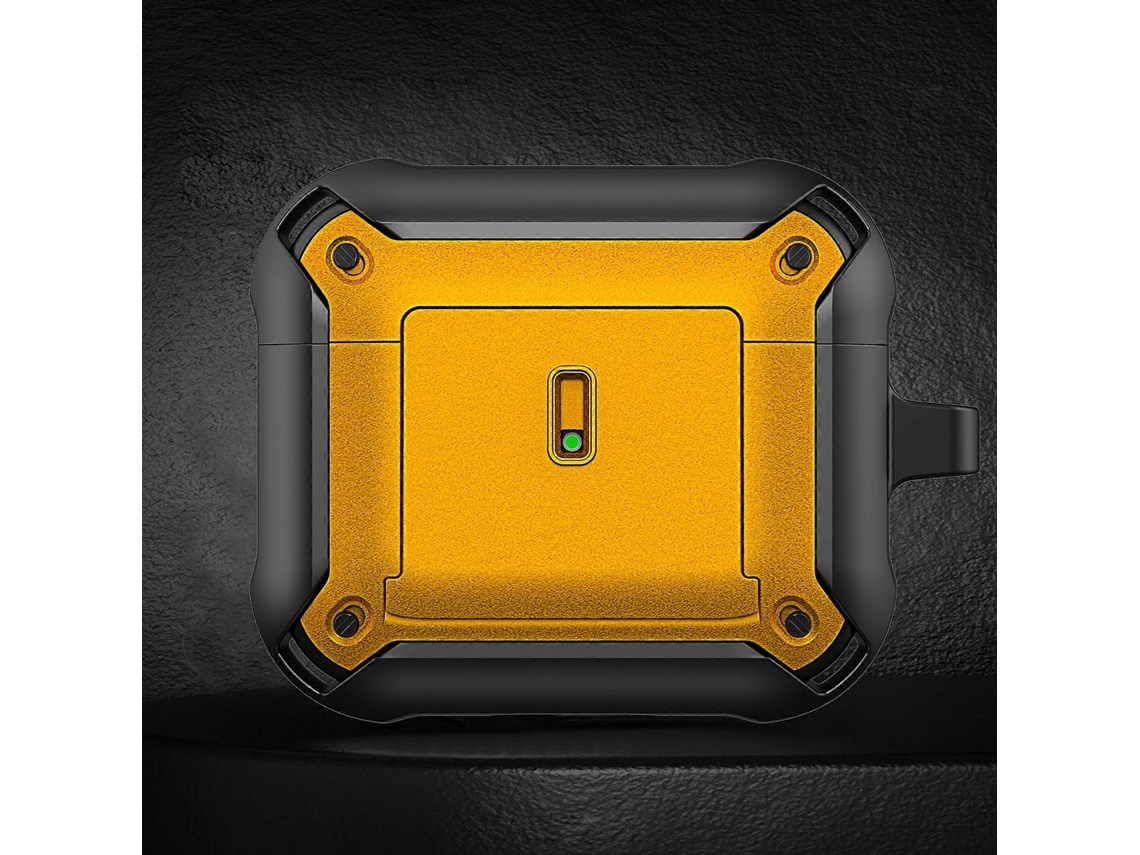 Capa protetora para fones de ouvido sem fio AirPods 3 com tampa deslizante e gancho. GIECY