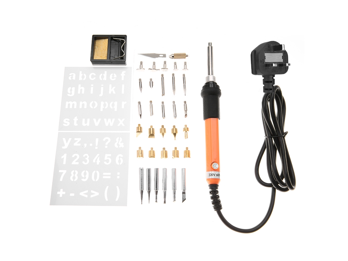 Kit De Ferramentas De Gravura Em Madeira Com Lápis De Queimadura 60w Para Diy E Artesanato