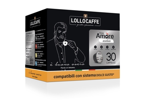 Caixa Da 30 Cápsulas Dolcegusto Compatibile Linea Amore Assoluto LOLLOCAFFE'
