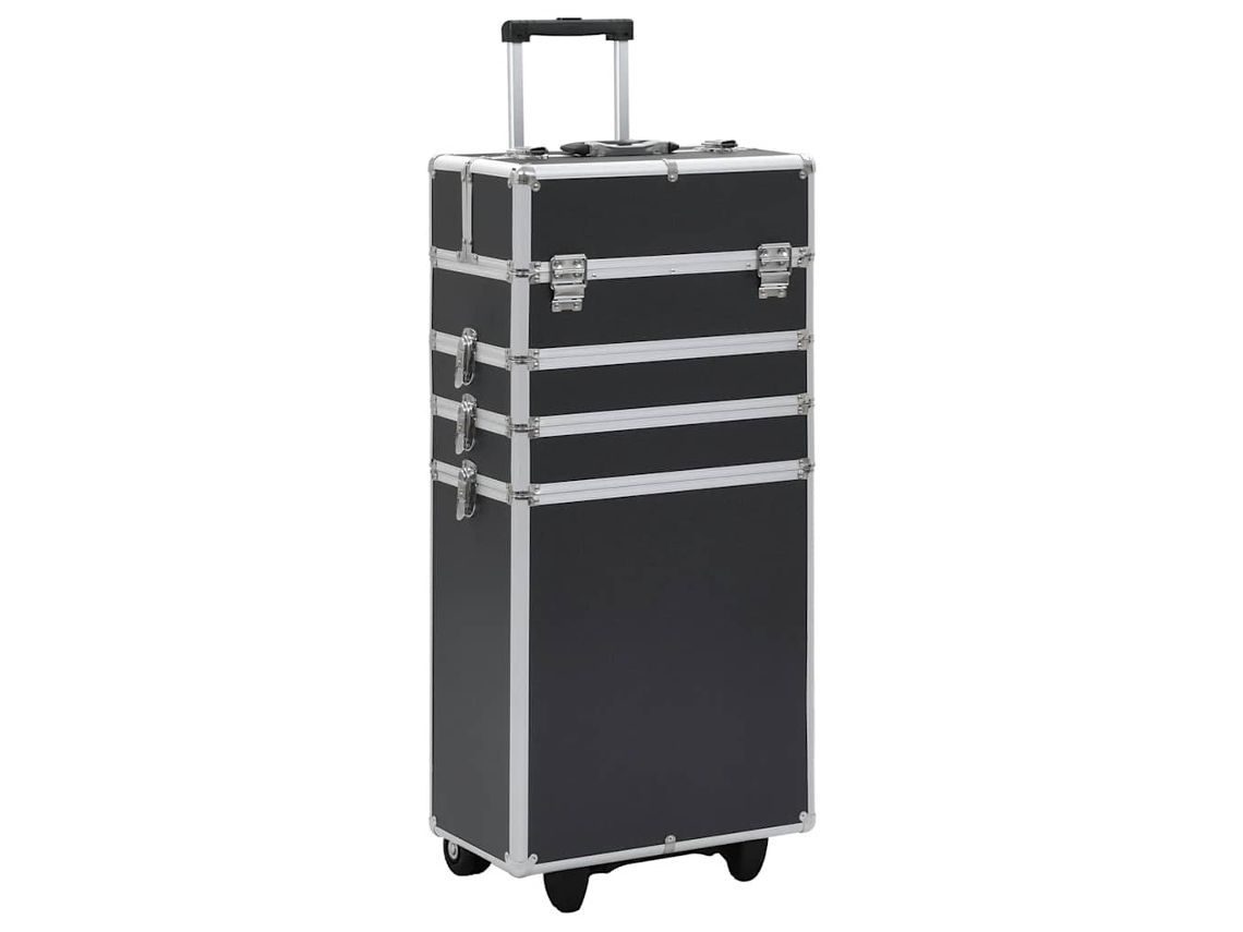 Make-up Trolley, Make-up Trolleys Vidaxl Preto Alumínio (n/a)