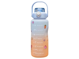 Garrafa de Palha Anti vazamento 2000ml Azul Gradiente