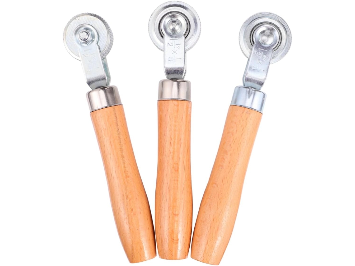 Rolo Compactador De Pneus 3 Mm, Conjunto Peças, Metal E Madeira.