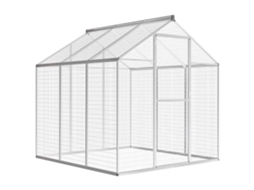 Vidaxl Aviário De Exterior Em Alumínio 183x178x194 Cm