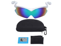 Óculos de Sol Mali polarizados com clip on, UV400, para pesca, ciclismo, unissex, prata