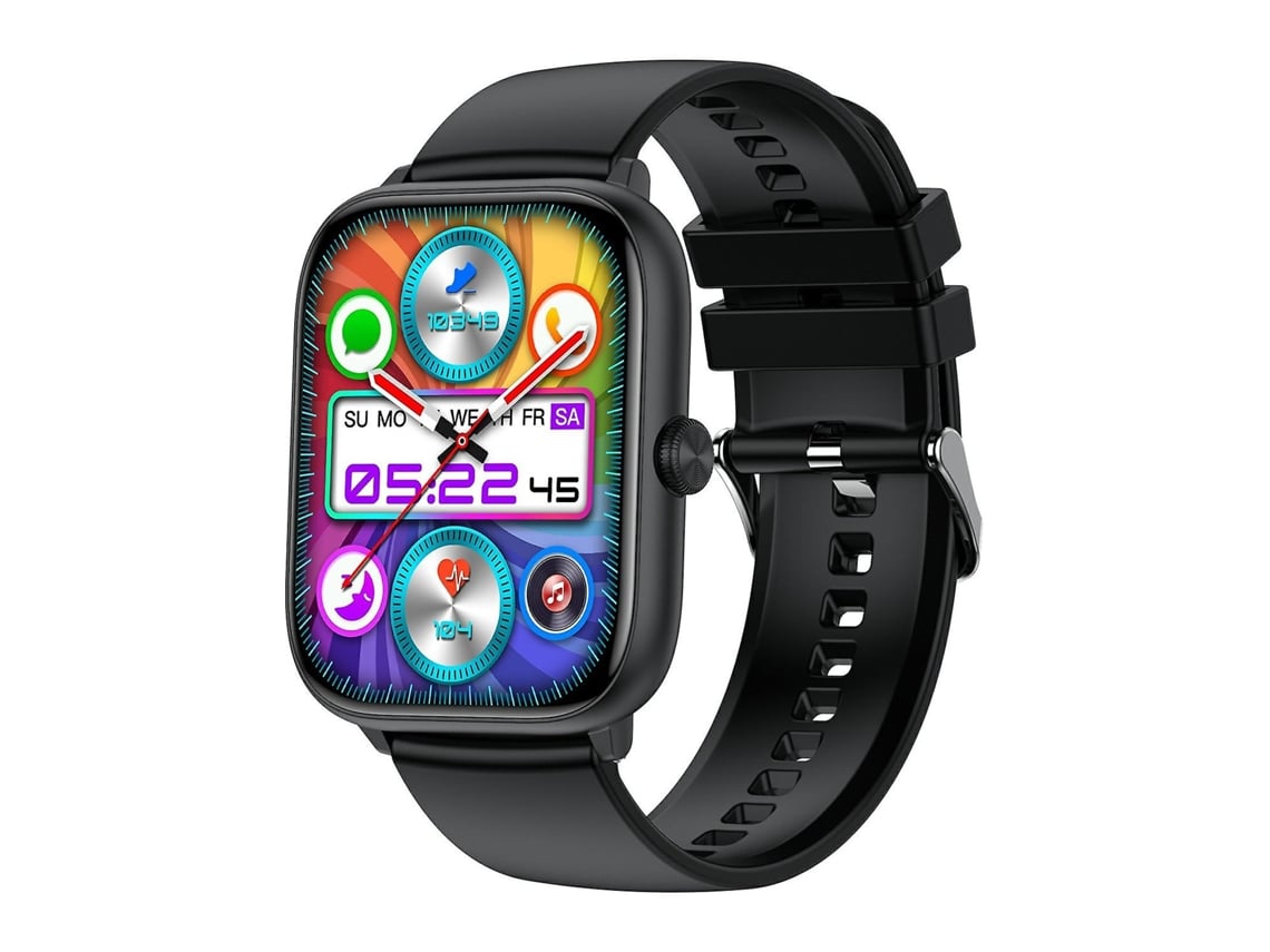 Relógio inteligente T22 com tela AMOLED de 2,06 polegadas, chamadas Bluetooth, modo Scrambler e multiesporte, bicicleta elétrica Blue