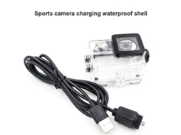 Capa Protetora À Prova D'água Com Cabo Usb Para Carregamento De Câmeras Sjcam Sj4000 Sj7000 Sj9000.-aquaforge