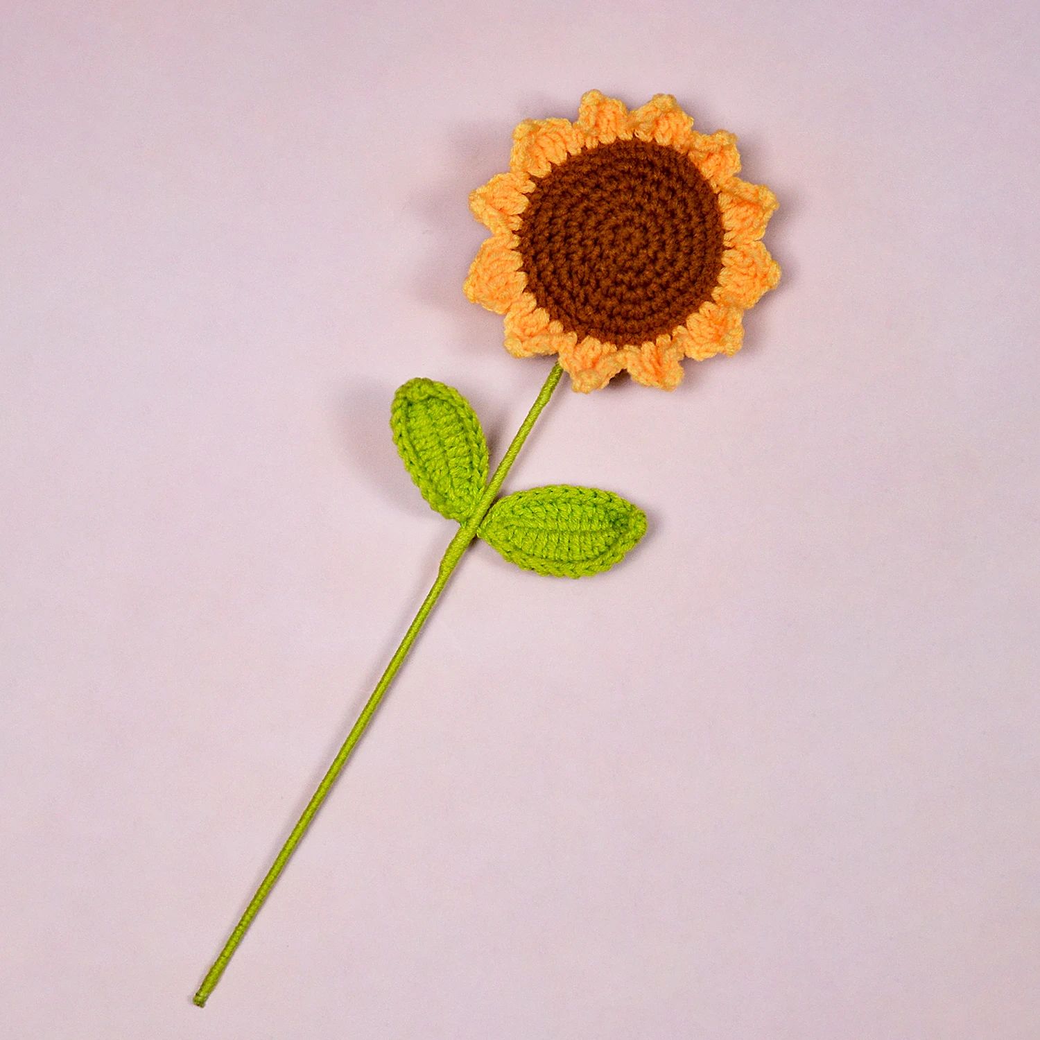 (1 Peça) Buquê De Girassóis De Crochê, Buquê Decorativo De Crochê Para Fazer Você Mesmo, Decoração Para Casa, Buquê Para Presente