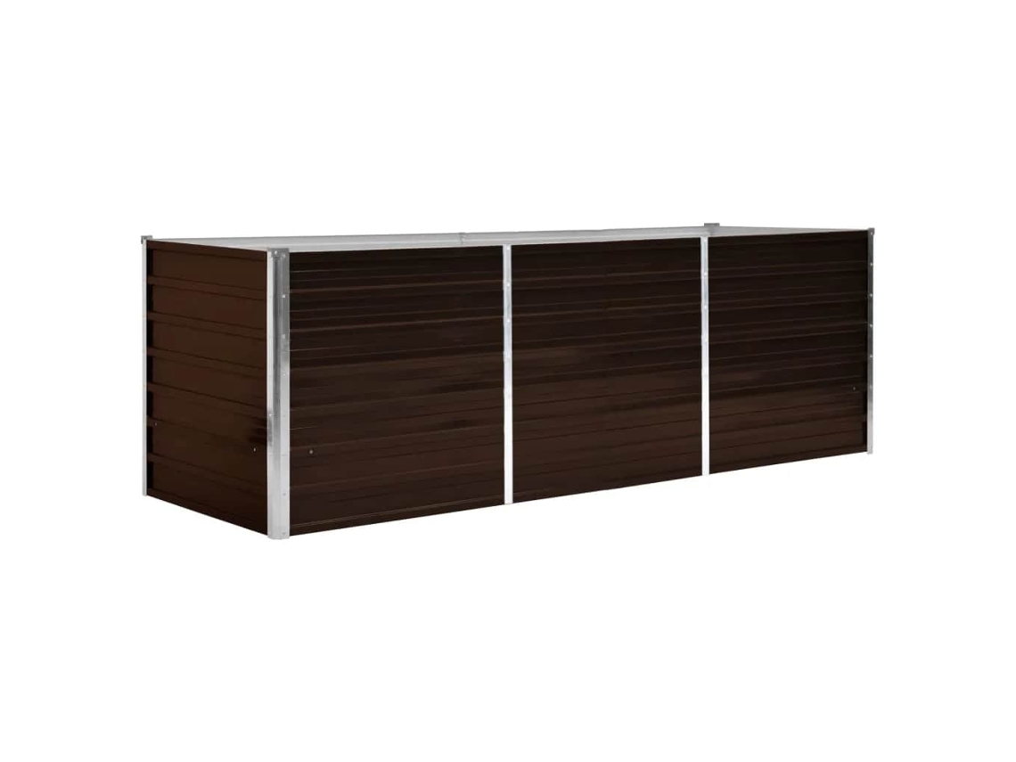 Raised Bed, Raised Beds Vidaxl Marrom Aço (240 X 80 X 77 Cm)