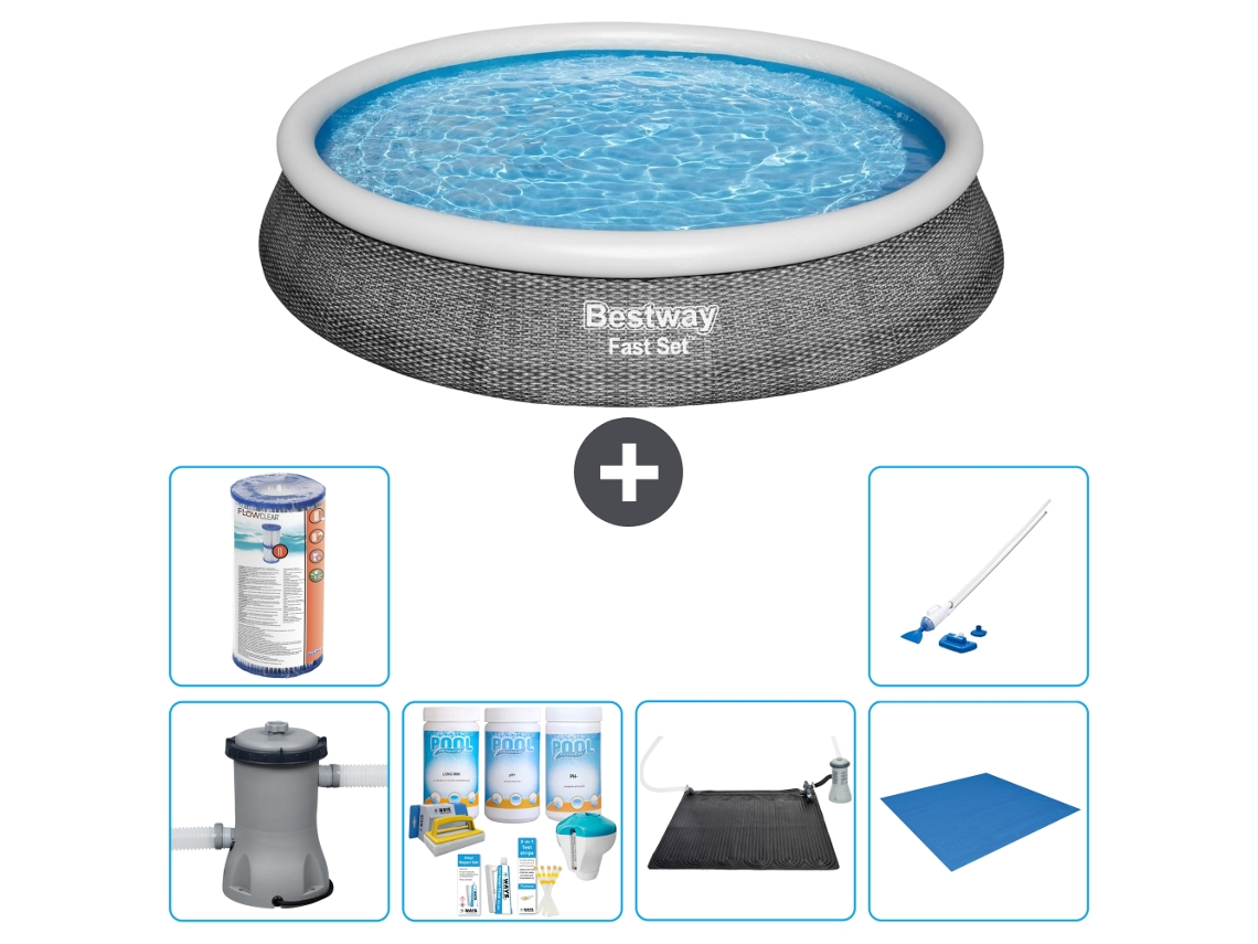 Bestway Piscina Bestway Fast Set Redonda - 396x84 Cm - 7-peças S21445